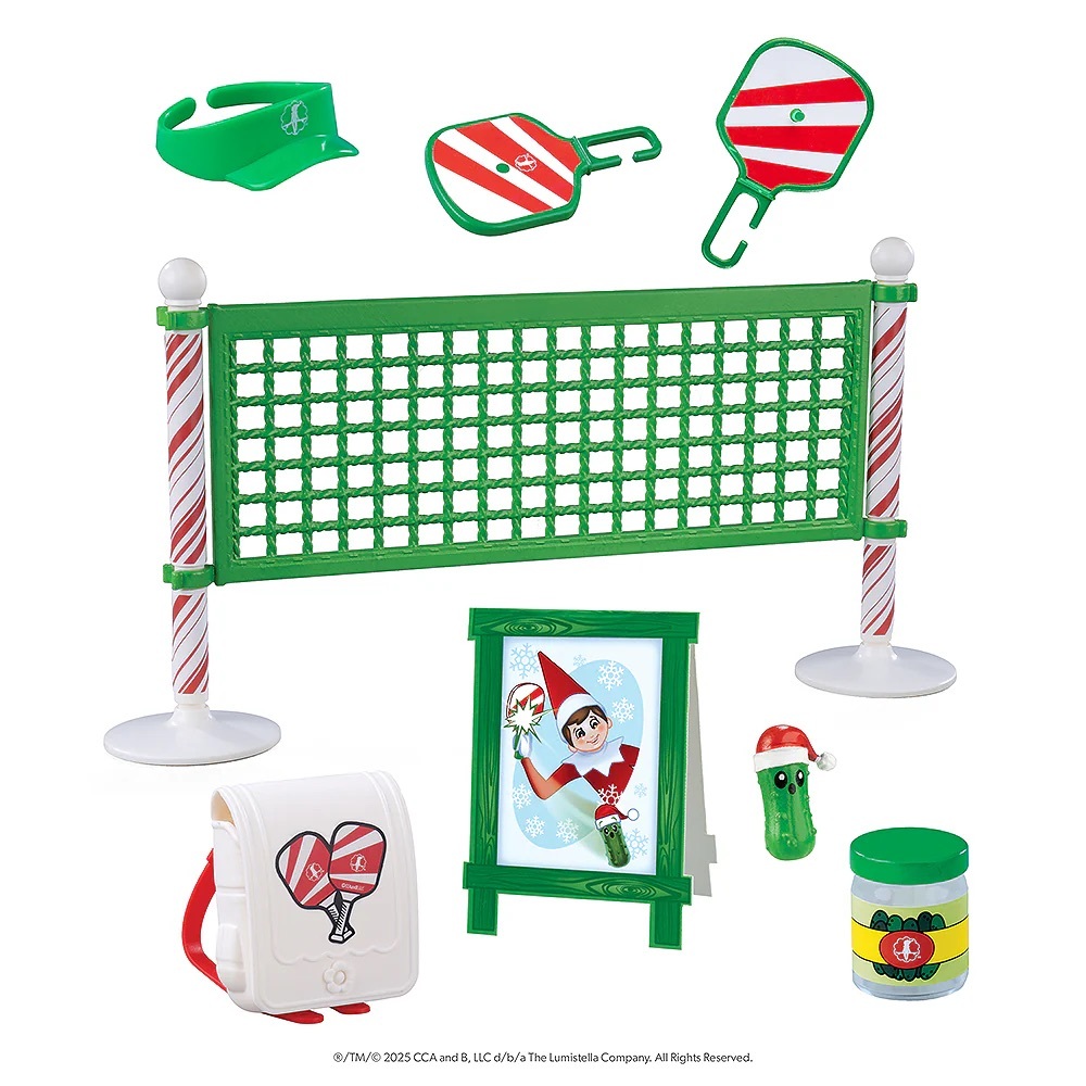 NWT Elf on the Shelf Elf Mates Polar Props Pickleball Play Back Set - Picture 4 of 6